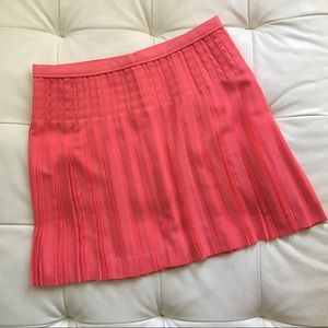 JCrew pleated pink/coral skirt - perfect condition